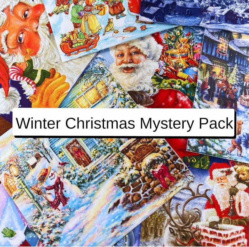 Keep Unique Mystery Pack Decoupage Paper Napkins, 20-ct Assorted Surprise Napkins, Decorative Napkins Christmas for Art Craft Junk Journal, 20 Different Designs - Image 2